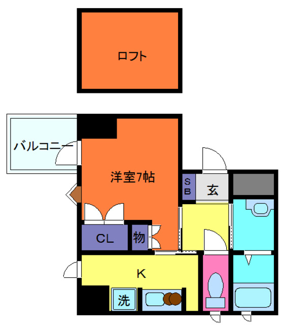 エスペランサ灘駅前の間取り
