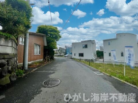 茅ヶ崎市甘沼　売地の前面道路含む現地写真|現地外観