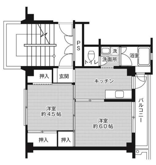 【間取り】 | ビレッジハウス米田1号棟