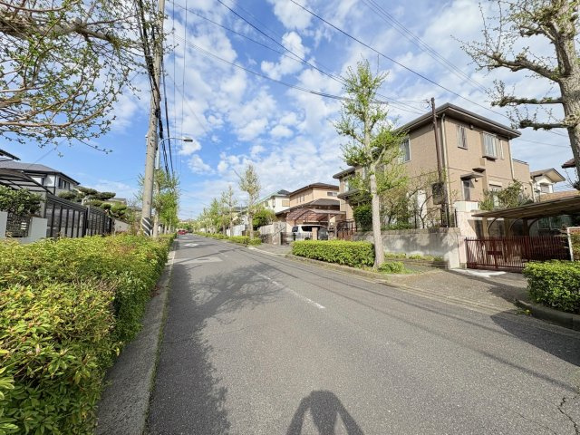 神戸市北区星和台4丁目土地の前面道路含む現地写真