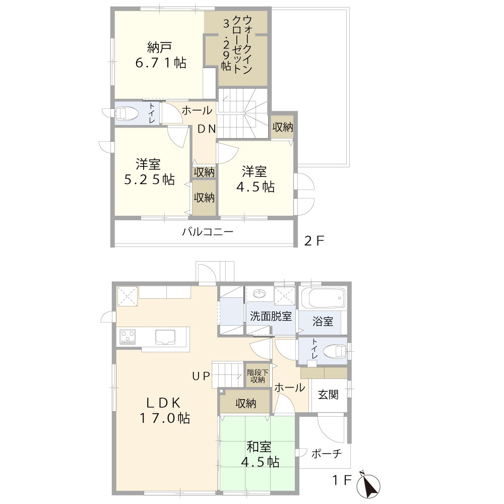 中央区高林4丁目の間取り|間取りは使い勝手の良い４LDK！