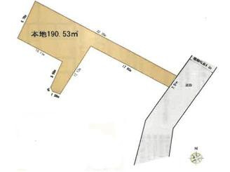 茅ヶ崎市萩園　売地の土地図