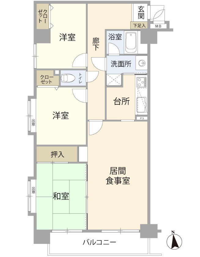 アーバンヒルズ浜松中野町の間取り