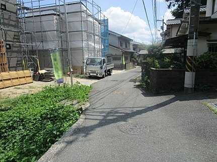 安佐南区上安７丁目の前面道路含む現地写真