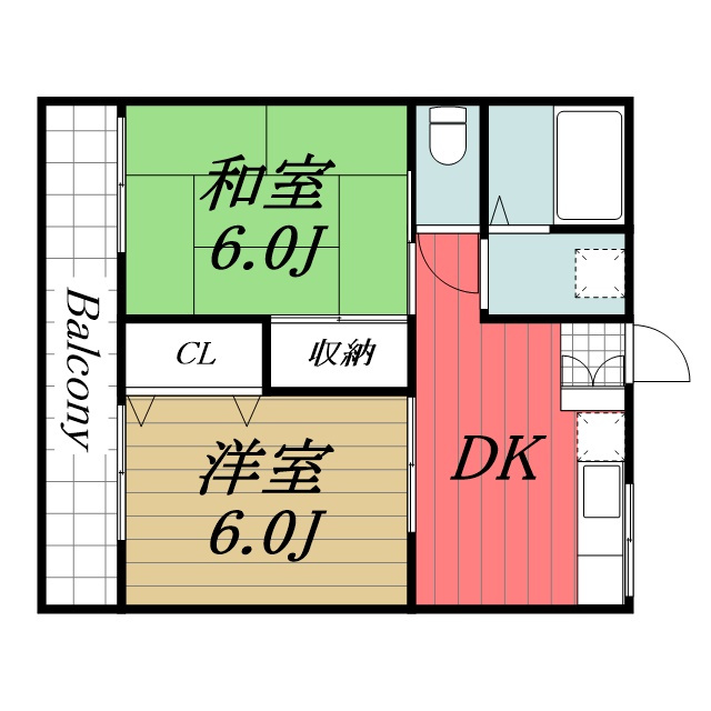 【間取り】 | 白金町　A棟