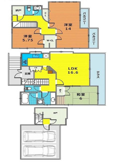 【間取り】 | 神戸市灘区篠原本町3丁目　中古戸建て