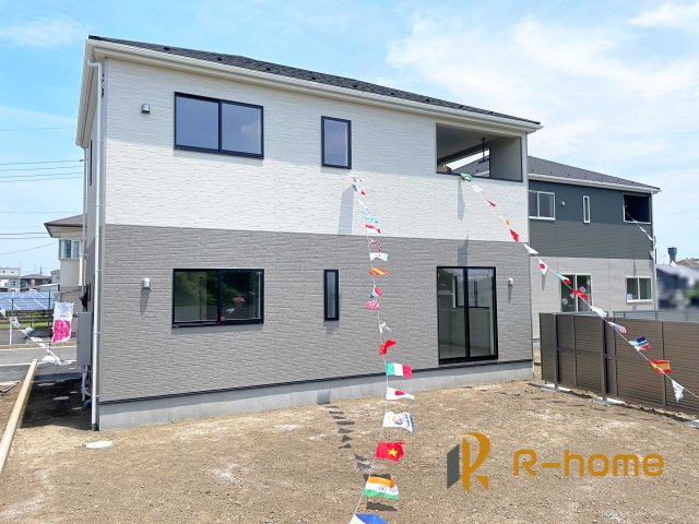 ひたちなか市田彦第5　新築戸建て　2号棟の外観|建物完成いたしました！ご予約で『平日』や『夕方』などでもご見学可能です！