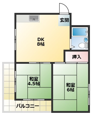 シティハイム上村の間取り