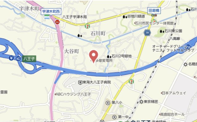 祝　成約済み　八王子市　石川町　中古戸建の地図|～仲介手数料無料☆八王子ひなた不動産～八王子市石川町　中古戸建