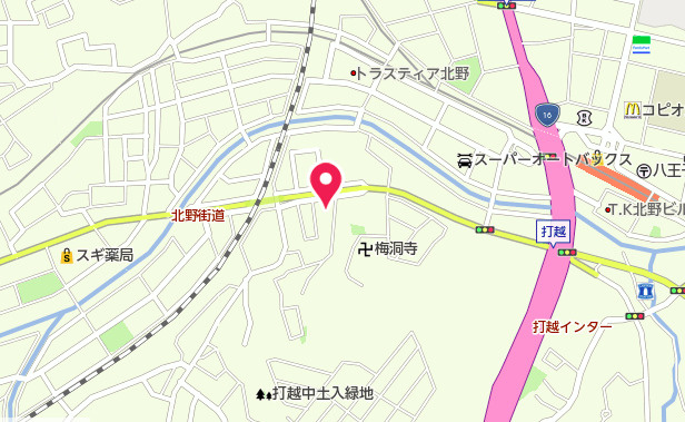 祝　成約済み　八王子市　北野　新築戸建て　５期の地図|～仲介手数料無料☆八王子ひなた不動産～　八王子市打越町　新築戸建て