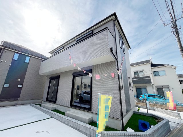 祝　成約済み　八王子市　北野　新築戸建て　５期の外観|～仲介手数料無料☆八王子ひなた不動産～　八王子市打越町　新築戸建て