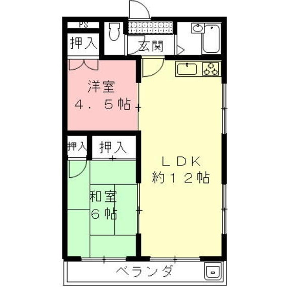 コーポすぎもと　Ａの間取り