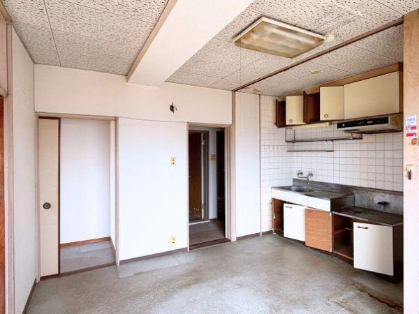 大分ハイデンスの居間・リビング|7.5帖のダイニングキッチン