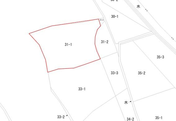 大分市大字本神崎の売地の土地図
