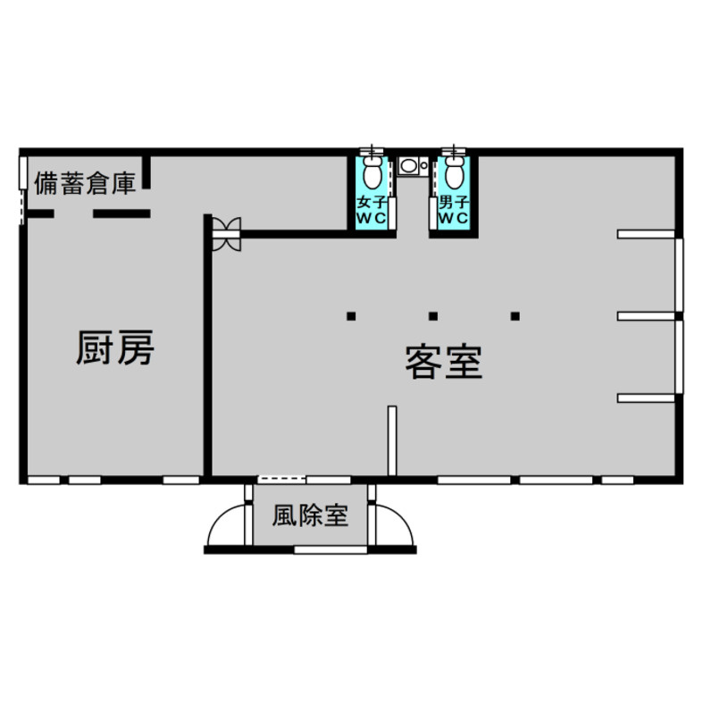 常滑市住吉町5丁目　店舗の間取り