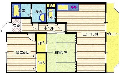 峠ハイツの間取り