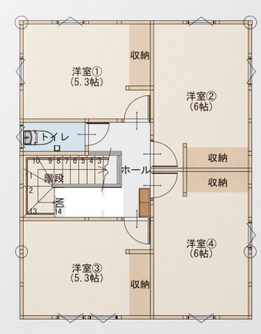 藤田一丁目の間取り|２F