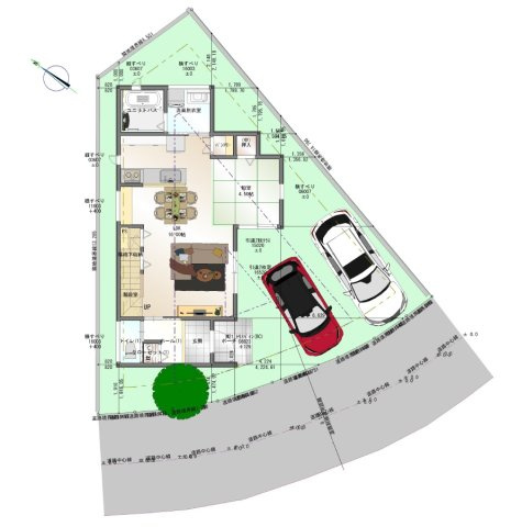 塔野一丁目の区画図