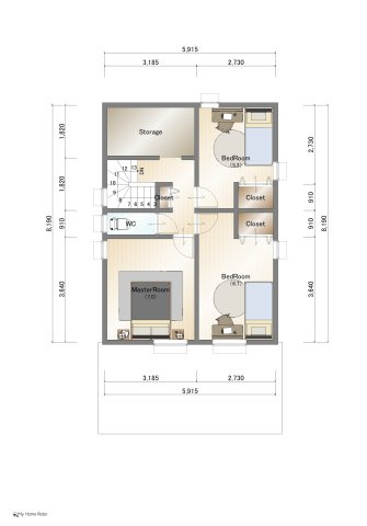 真鶴二丁目のその他|PLAN②　2階間取図