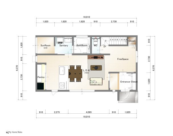 社ノ木一丁目の土地図|PLAN②　1階間取図
