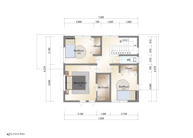 社ノ木一丁目のその他|PLAN③　2階間取図