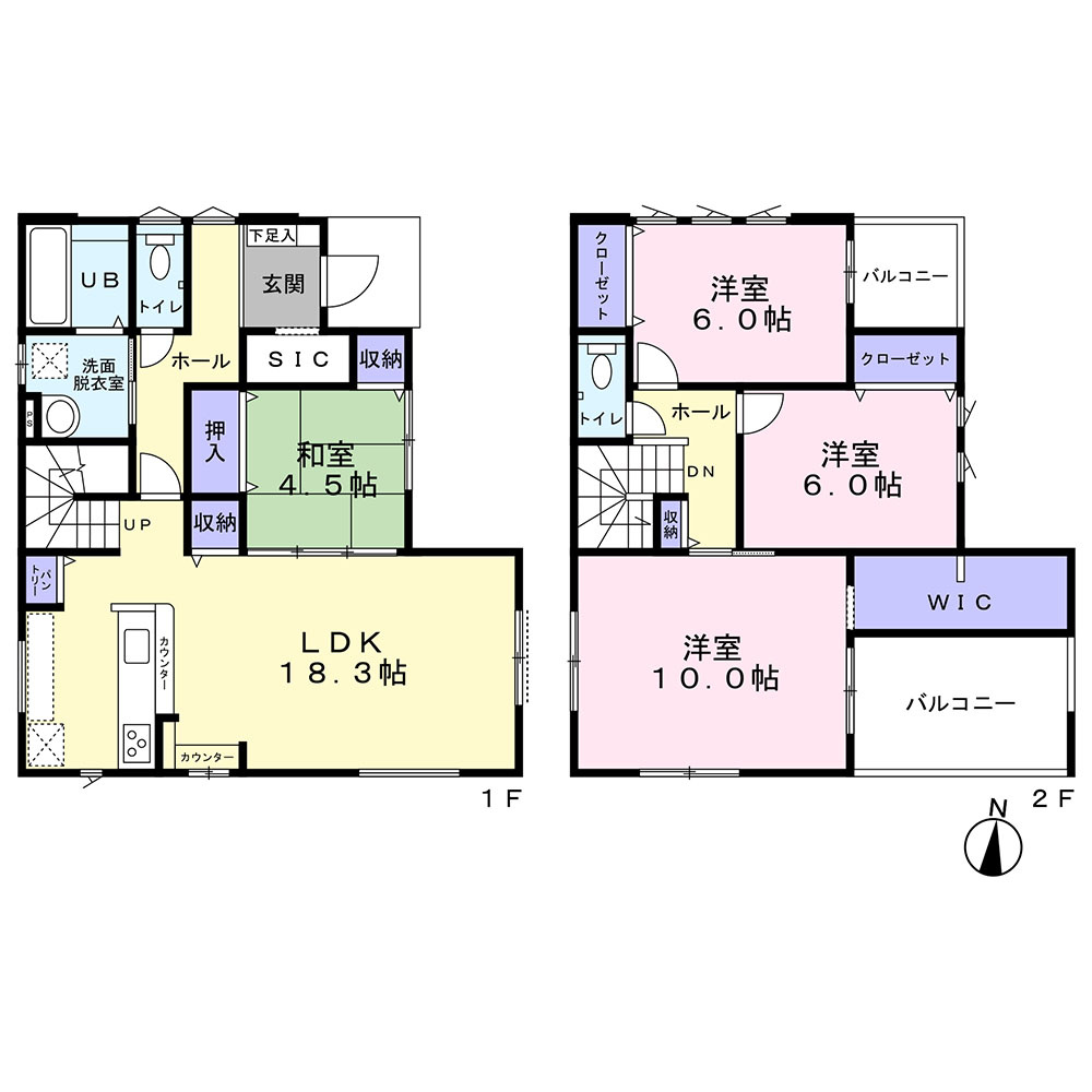 菊池郡大津町引水／29号棟のエントランス|開放感のある玄関。雨の日でも濡れずに宅配の荷物が受け取れます。