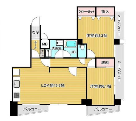 エクレール清瀬の間取り
