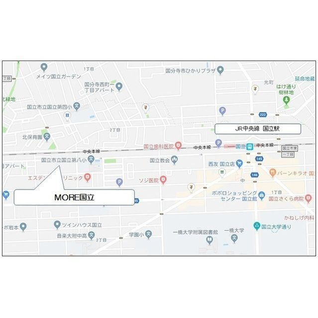 ＭＯＲＥ国立 の地図