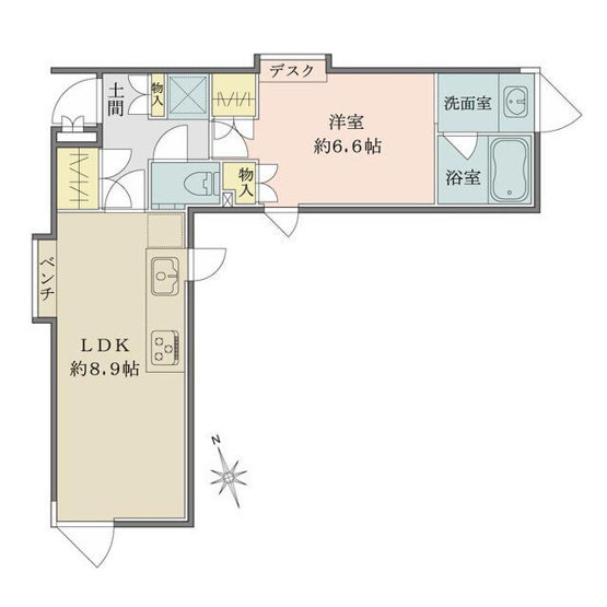 【間取り】 | Ｓｏｌａｎａ　Ｔａｋａｎａｗａｄａｉ |  
