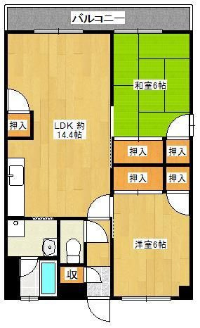 グランカーサ清蘭の間取り