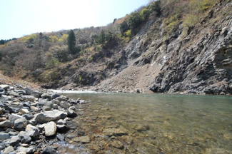 【周辺】 | 敷地から眼の前の河川（安曇川上流）