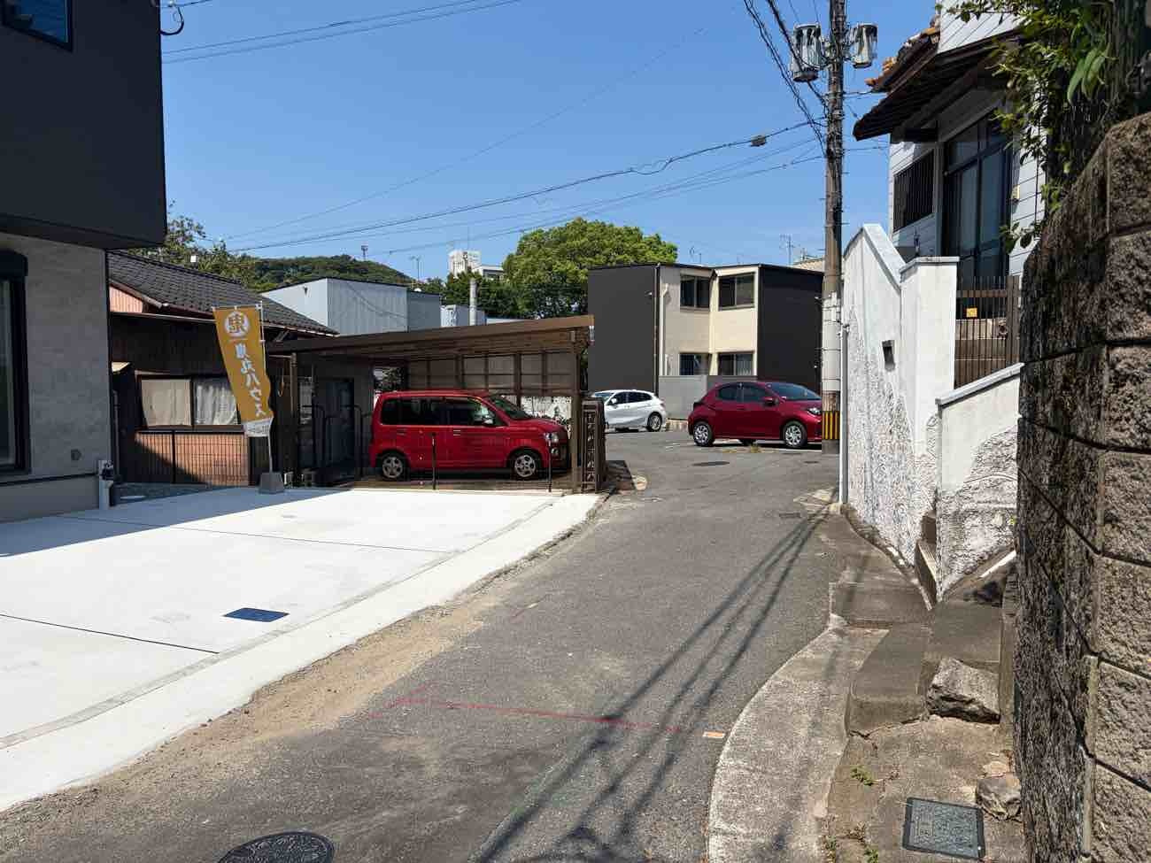 藤田一丁目の前面道路含む現地写真|※AI加工による外観イメージです。実際とは異なります。