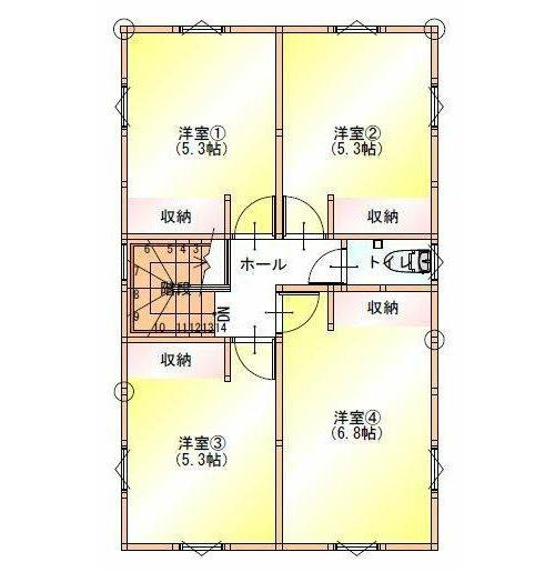藤田一丁目の間取り|２F