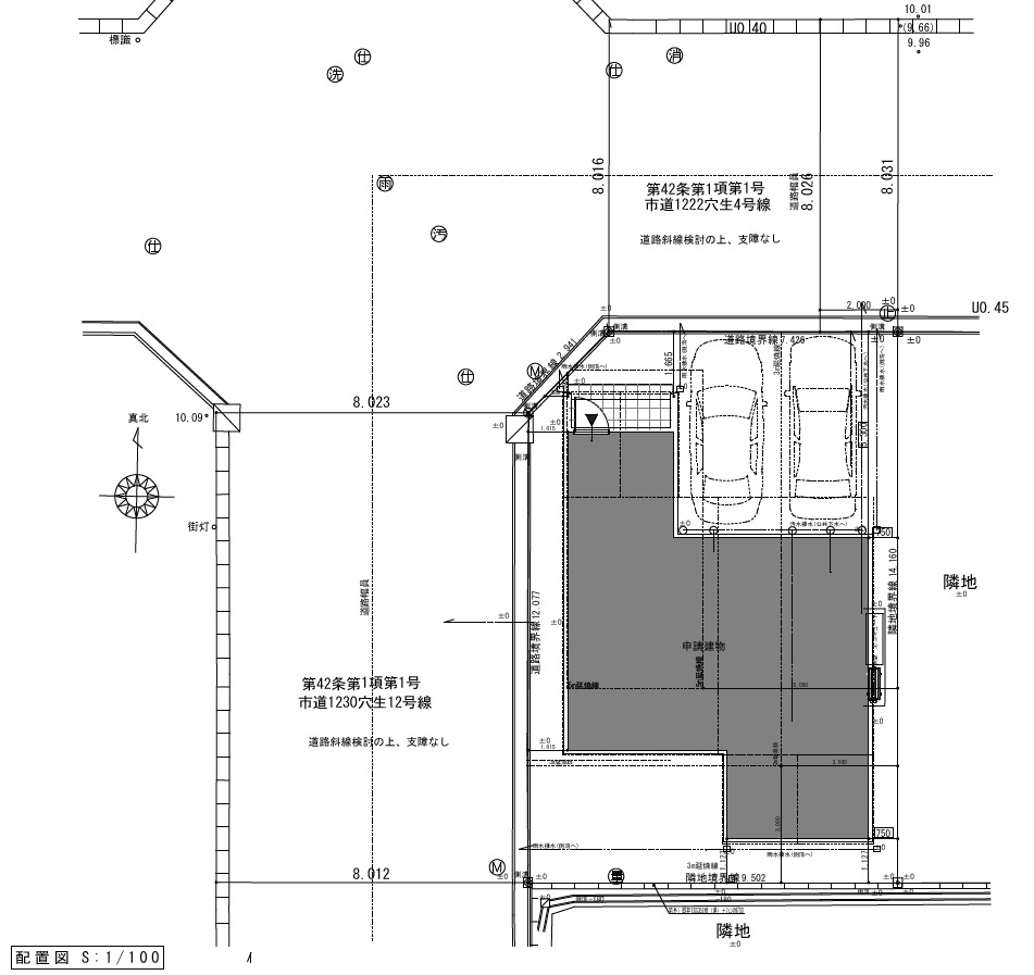穴生一丁目（2期）の区画図|配置図