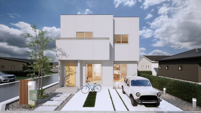 足原一丁目（2期）の外観パース|PLAN③外観パース　延床面積29坪