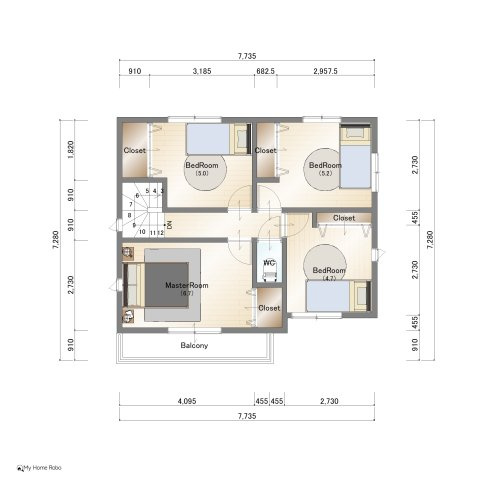 足原一丁目（2期）のその他|PLAN③　2階間取図