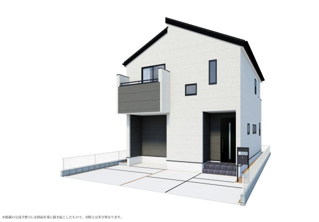 入間市東町4丁目・全1棟　新築一戸建　～家事ラク動線の家～の外観パース|利便性と暮らしやすさを兼ね備えた永住の地「入間市東町4丁目」。当日のご案内も可能です♪お気軽にお問い合わせください♪ 