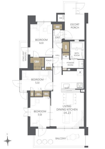 【間取り】ヴェレーナ鳩ヶ谷 