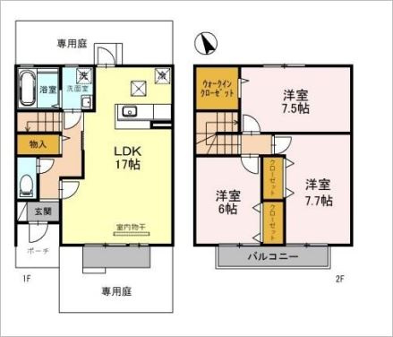 シティパル　B棟の間取り