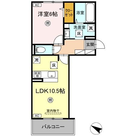 パーチェ御幸の間取り