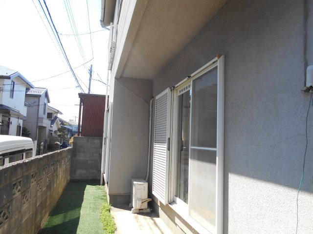 荒木邸のバルコニー