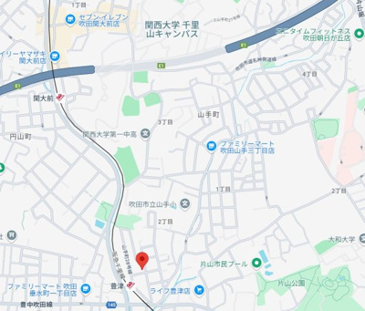 【地図】 | 吹田市の一棟アパート・豊津駅徒歩約3分！
