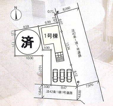 【区画図】 | 海老名市上今泉第34 新築戸建 全2棟