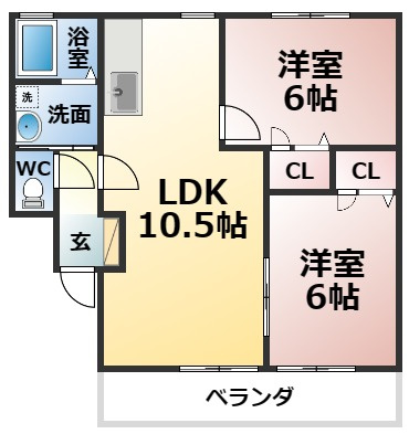 トレゾルソレーユの間取り