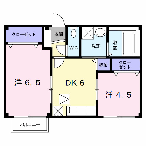 【間取り】 | フィオーレ長行西