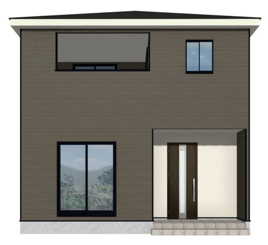 入間市三ツ木台・全3棟　新築一戸建　1号棟　～小学校近く～の外観パース|制震装置「SAFE365」使用で地震に強い家！