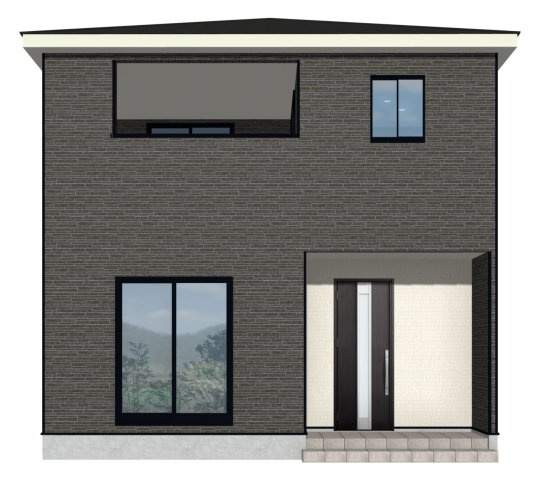 入間市三ツ木台・全3棟　新築一戸建　2号棟　～小学校近く～の外観パース|制震装置「SAFE365」使用で地震に強い家！