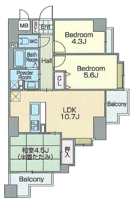 パルメーラ板宿の間取り|ご内覧はお気軽にリクラス不動産販売までお問合せください