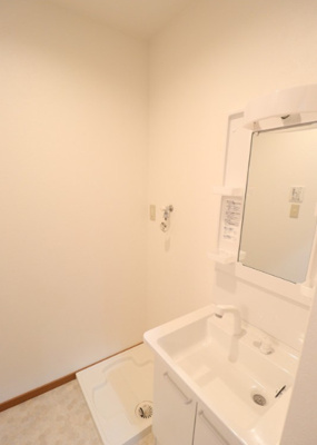 【洗面所】 | ビオス広川B棟 | 広い洗面スペース