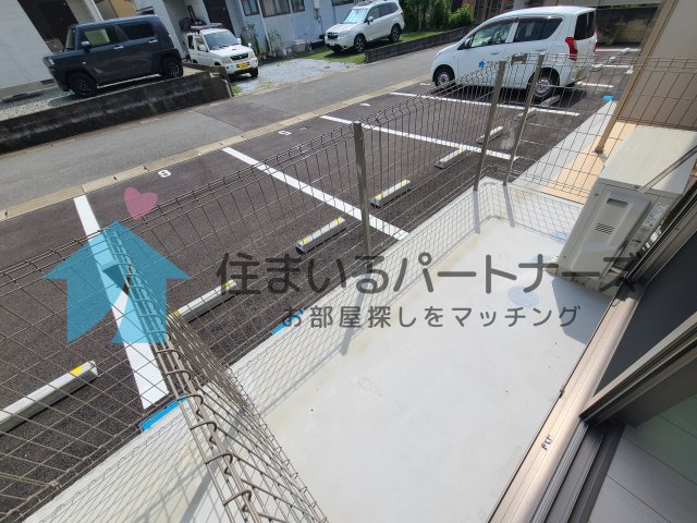 エスカレント広川のバルコニー|落ち着いた時間を過ごせるバルコニーです